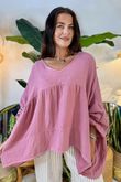 Made in Italy Santos Artist Smock Indian Pink /15 =